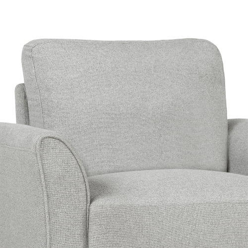 Living Room Furniture Set Loveseat Sofa and 3-Seat Sofa Couches Linen Fabric Upholstered Sofa Set, Light Gray