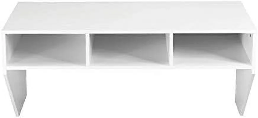 HJZBNONE Wall Mounted Desk Floating Computer Desk  Writing Study Table W/3  Shelves  Laptop PC Table for Living Room  Bedroom  Office (Black)