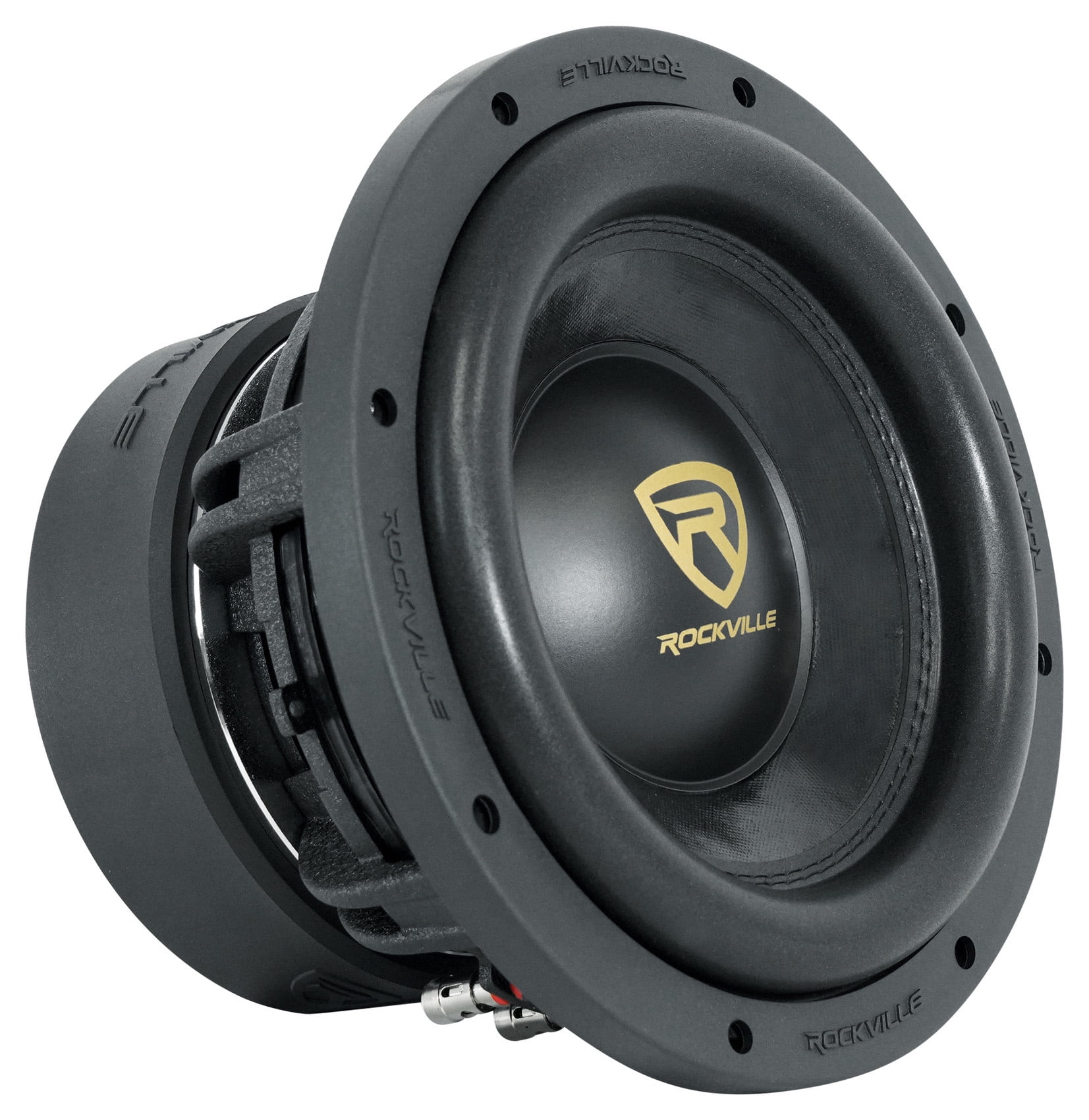 (2) Rockville W10K9D2 10" 6400 Watt Car Subwoofers+Mono Amplifier+Copper Amp Kit