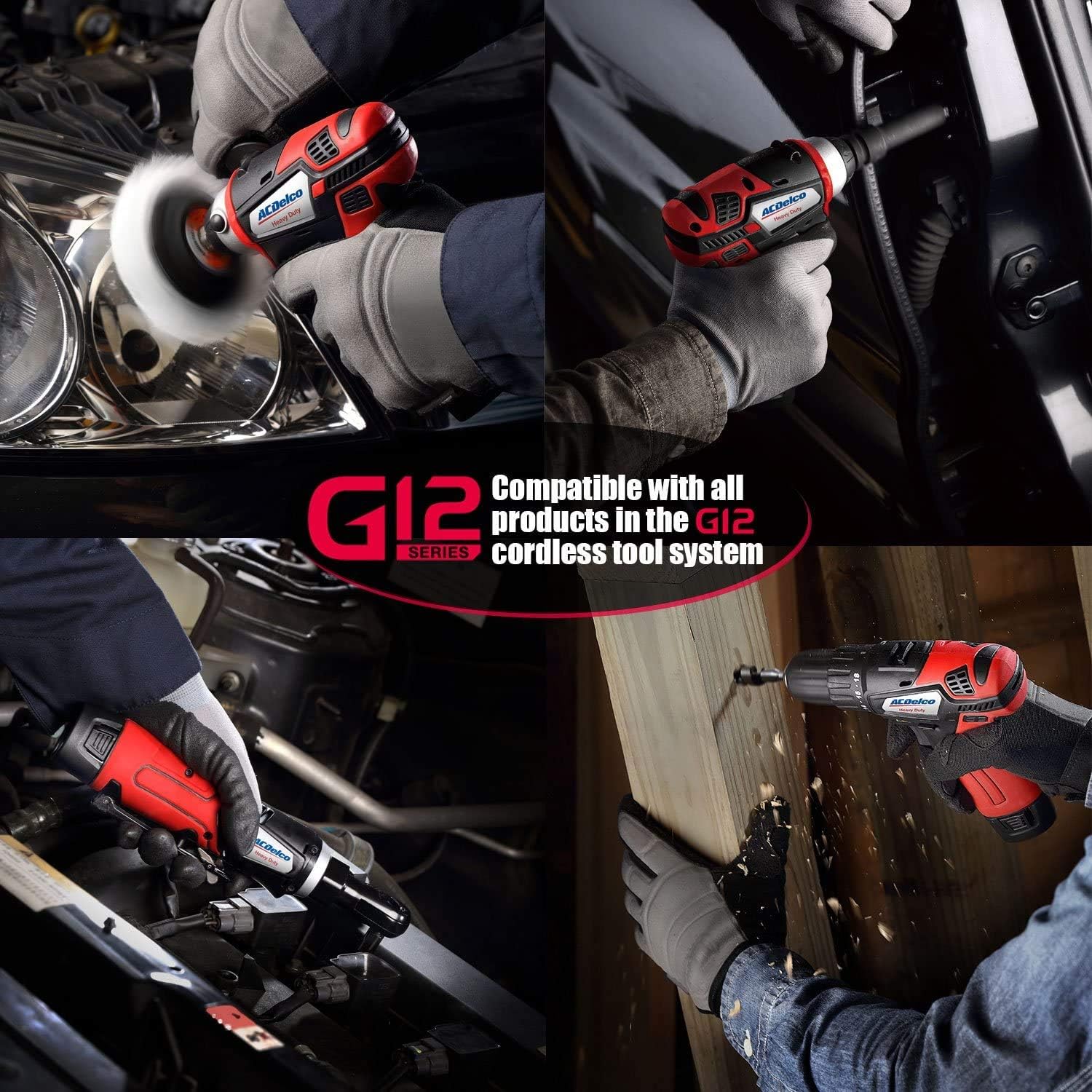 ACDelco ARW1210-2T G12 Series 12V Cordless Li-ion 1/4” 45 ft-lbs. Brushless Ratchet Wrench - Bare Tool Only