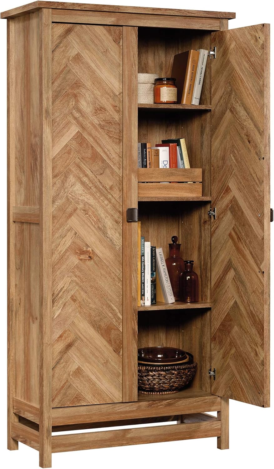 Sauder Cannery Bridge Storage Cabinet, Sindoori Mango finish