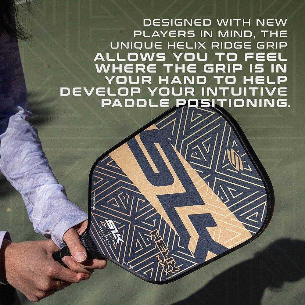 Selkirk Sport 2024 Slk Helix Pro Pickleball Paddle Carbon Fiber &amp; Fiberglass Hybrid Face - Sports Supplies Online Store