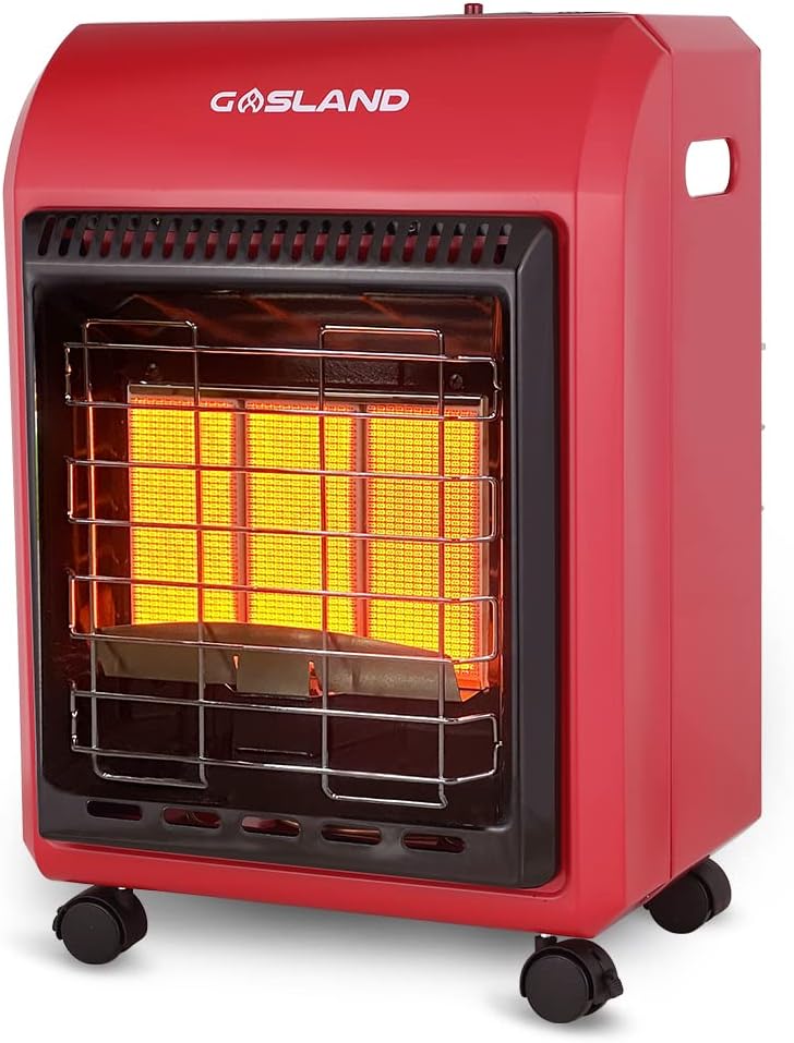 Gasland MHA18R Propane Radiant heater, 18,000 BTU Warm Area up to 450 sq. ft, Portable LP Gas Heater for Garages, Workshops and Construction Sites