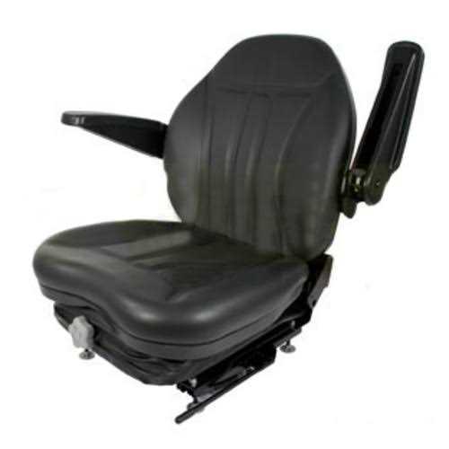 Black Talon High-Back Suspension Seat with Folding Armrests - Sports Supplies Online Store