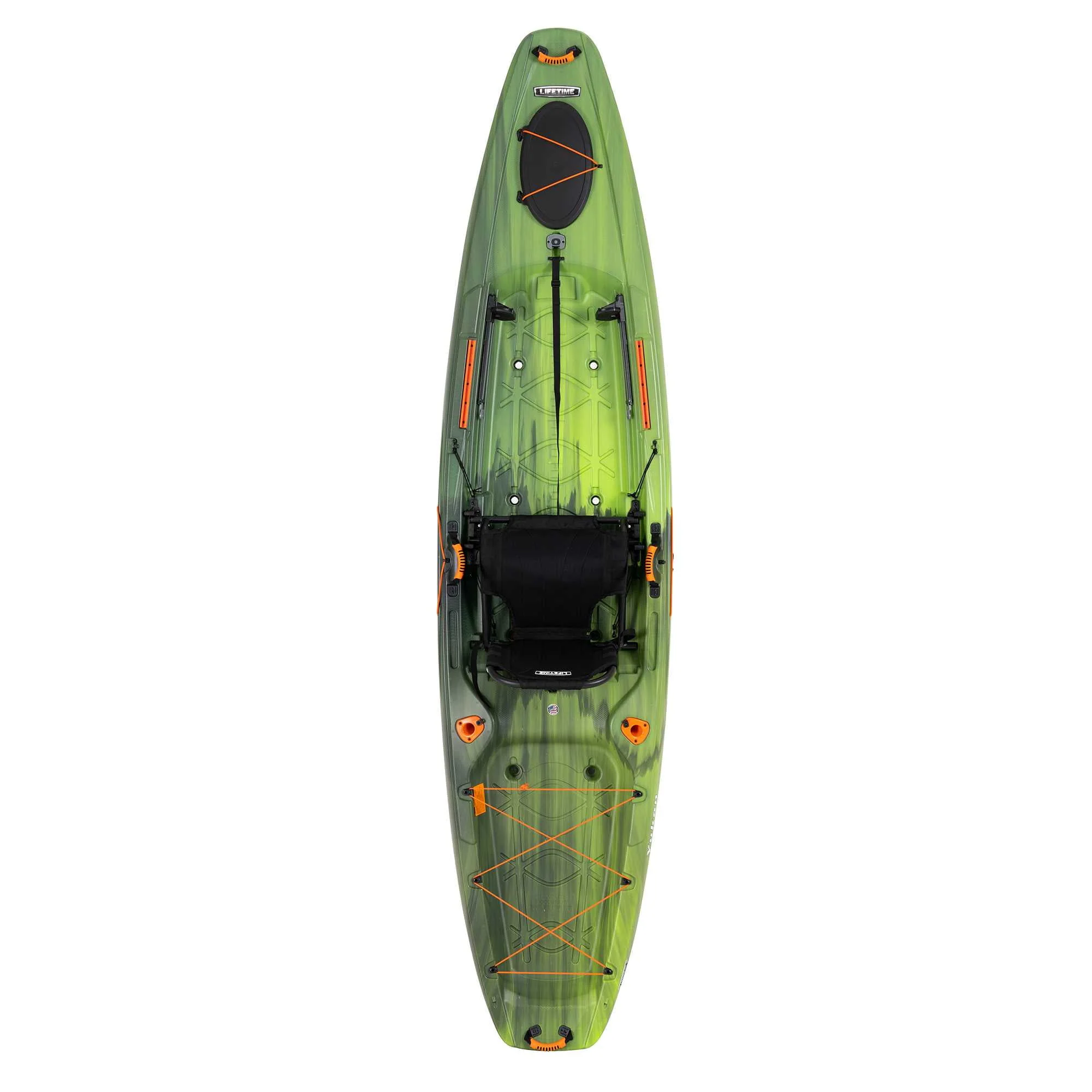 Lifetime Yukon Angler 116 inch Sit-on-Top Fishing Kayak, Lightning Fusion (90846)