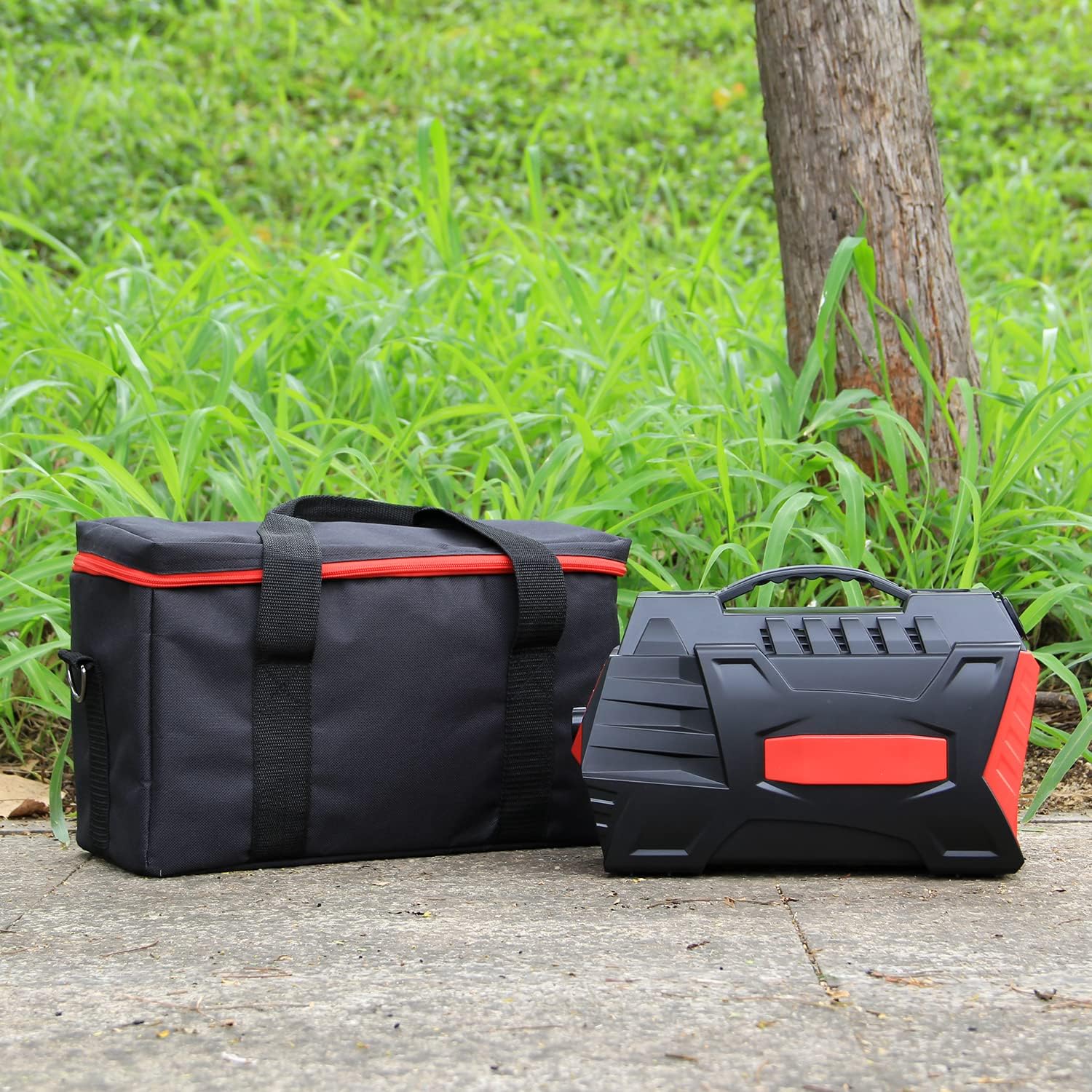 500W Portable Power Station with Carry Bag, 296Wh Solar Generator Backup Battery Pack with 110V/500W AC Outlet