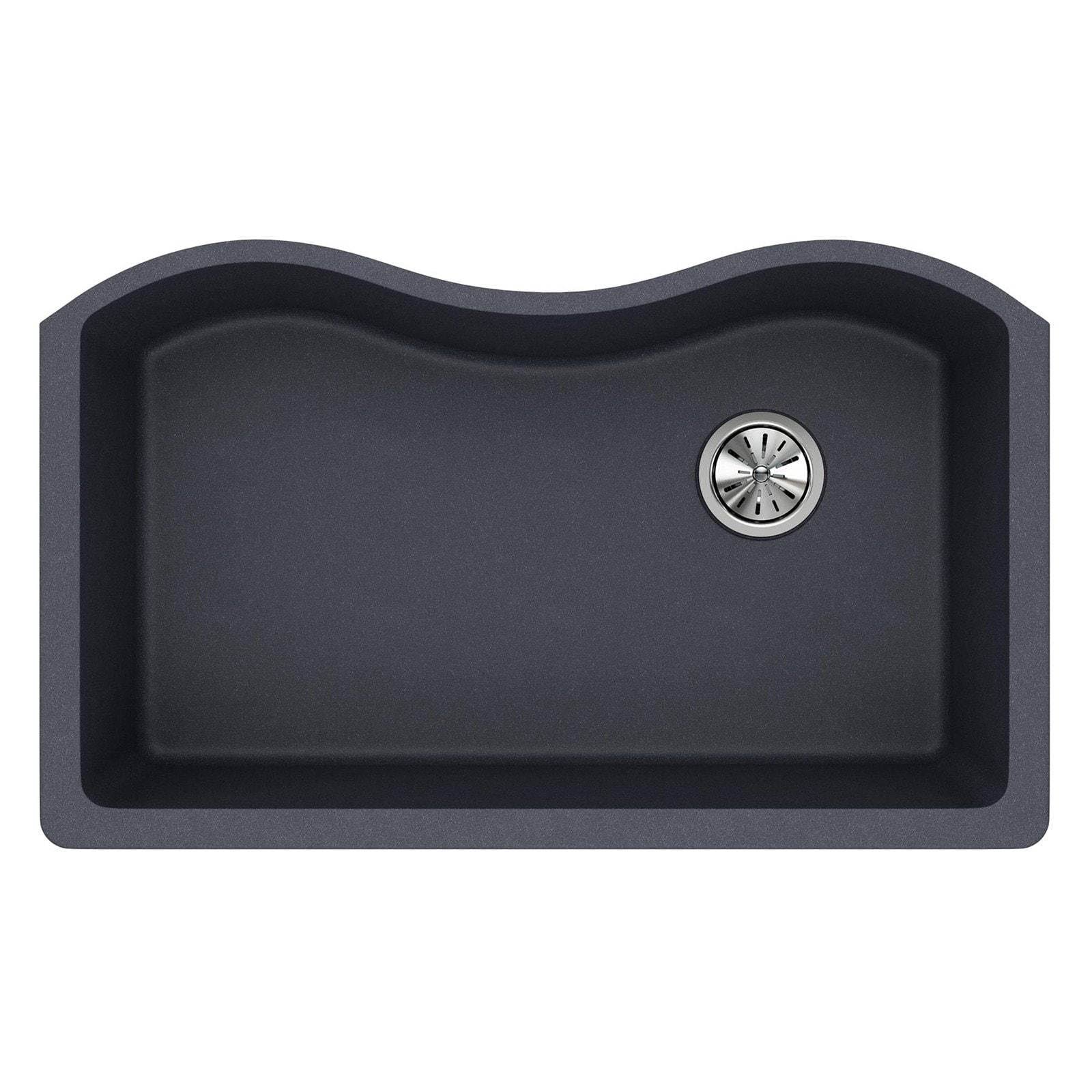 Elkay ELGUS3322RGY0 Quartz Classic Single Bowl Undermount Sink, Dusk Gray