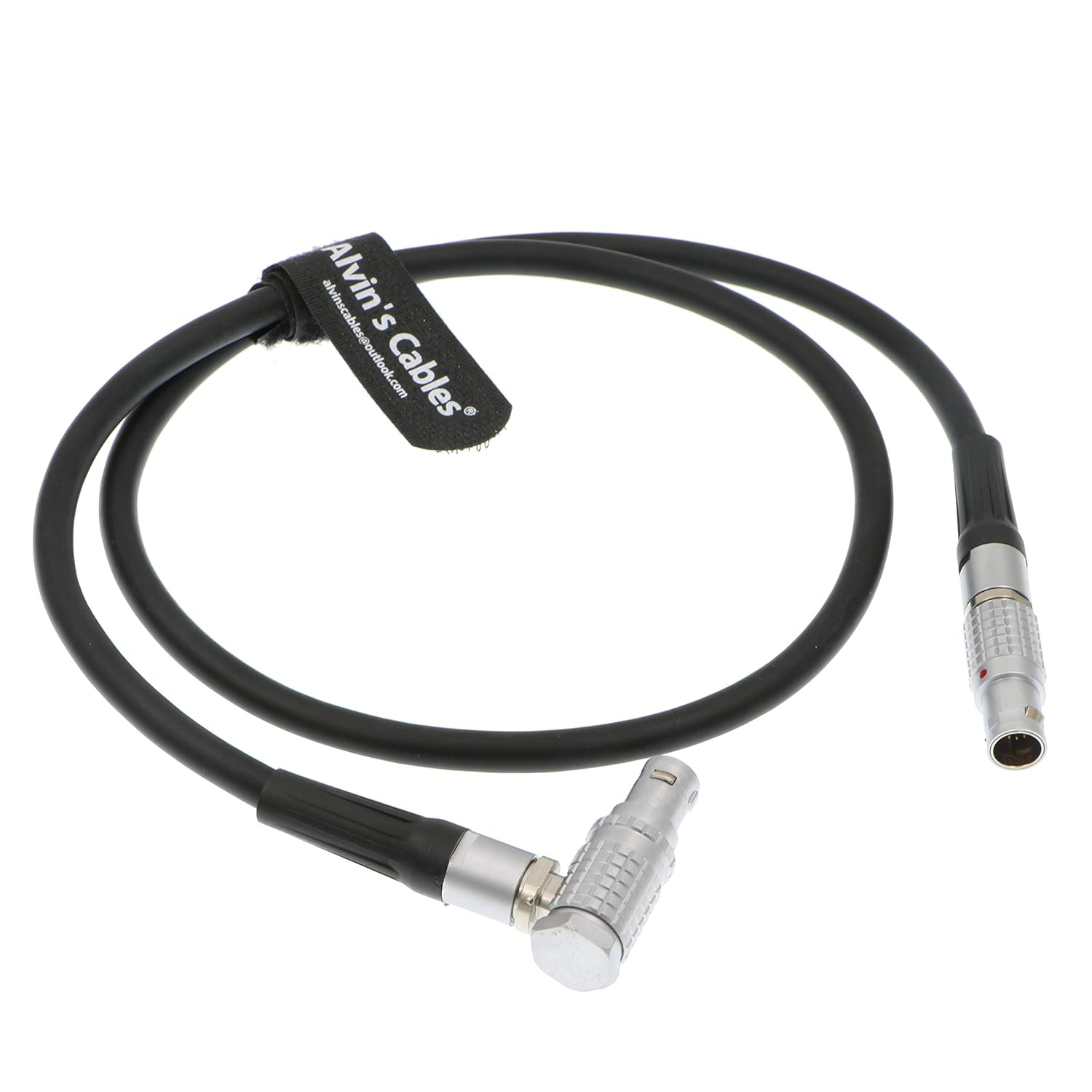 Alvin's Cables 16 Pin Super Flexible Thin LCD EVF Cable for Red Epic Right Angle to Straight
