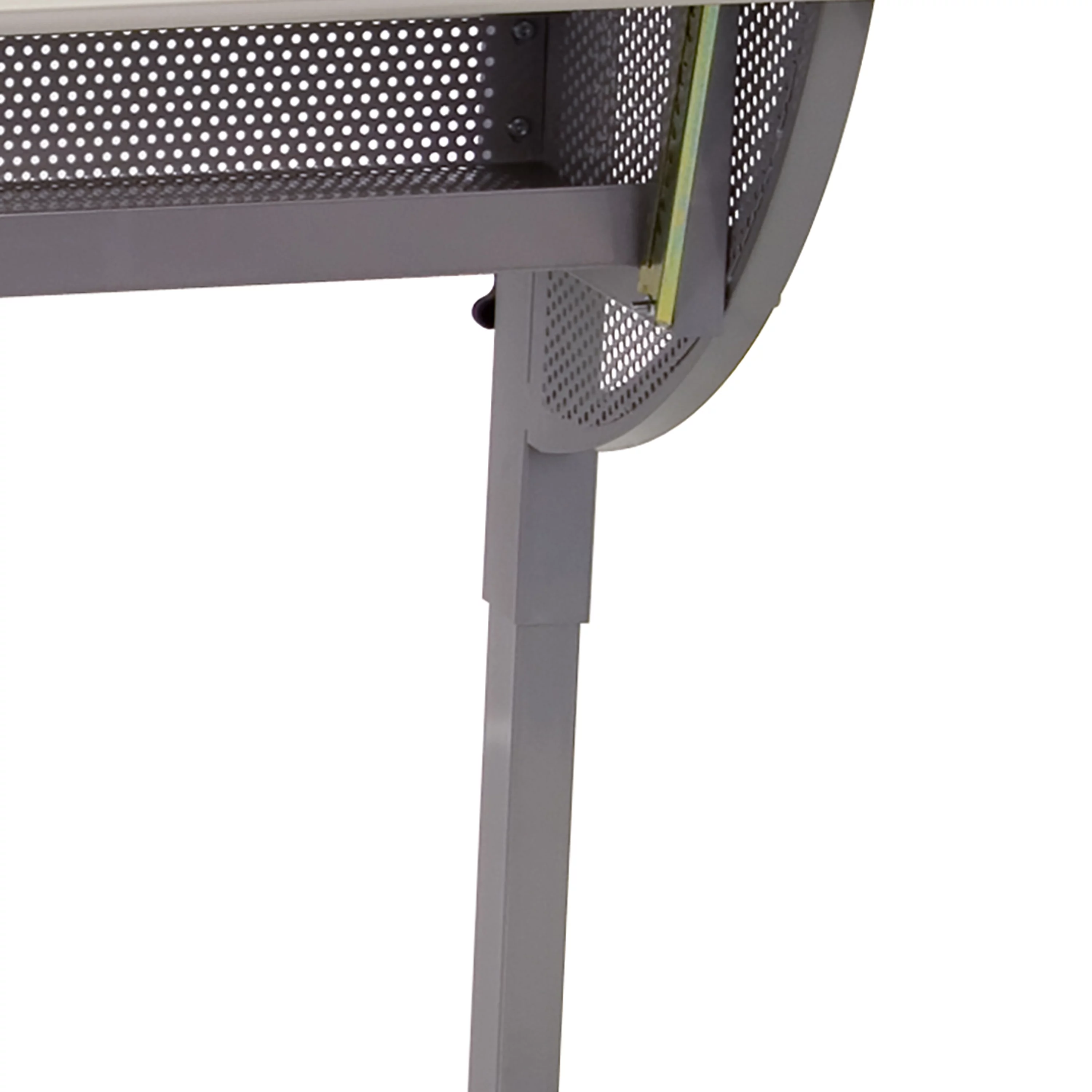 BizChair Adjustable Drawing and Drafting Table with Pewter Frame