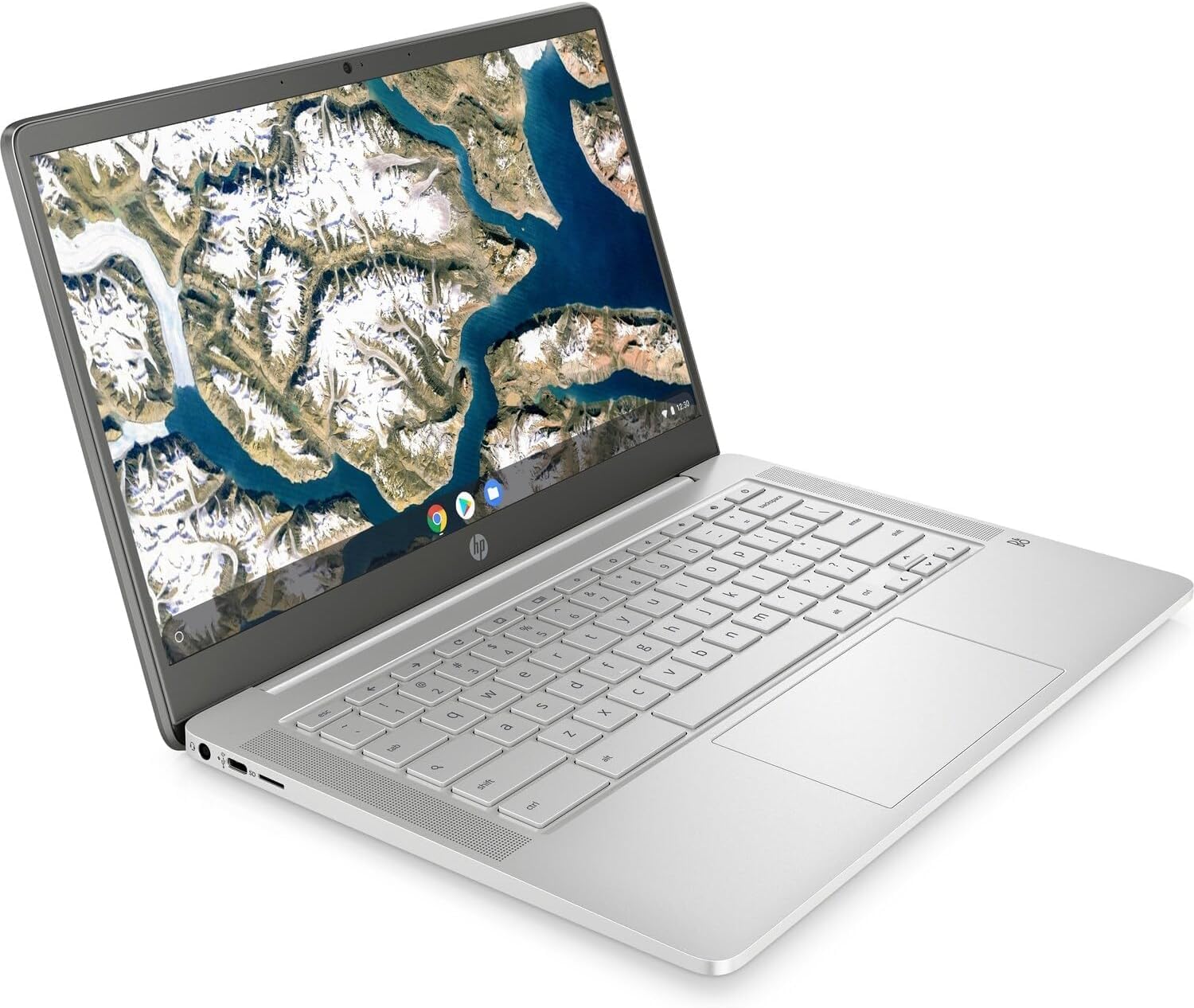 HP Chromebook 14a-na0010ca, 14-inch HD Laptop Intel Celeron N4000 4GB RAM 64GB eMMC USB-C, Wi-Fi & Bluetooth Built-in HD Camera Notebook
