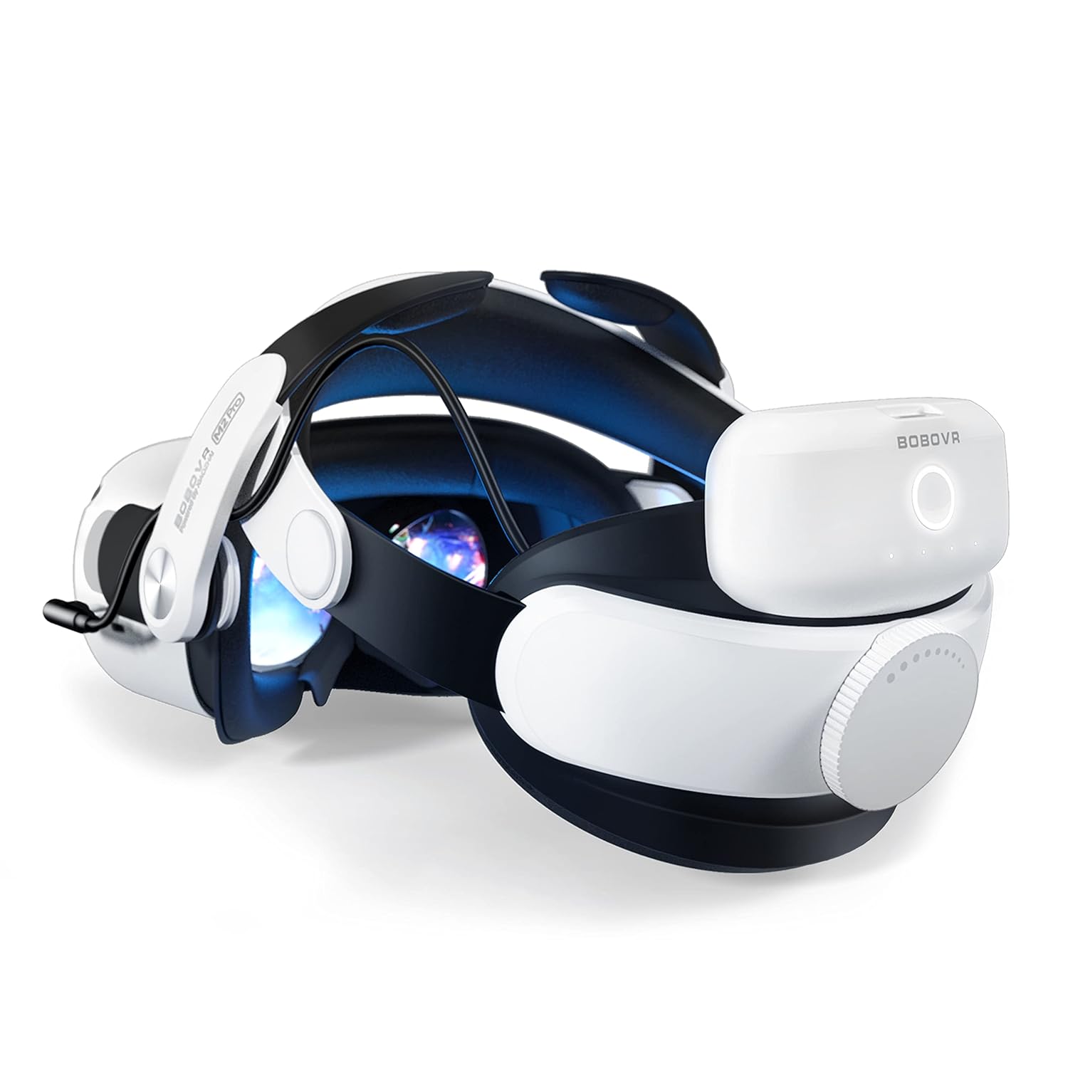 BOBOVR M2 Pro Battery Pack Head Strap Compatible with Quest 2,Magnetic Connection and Lightweight Design