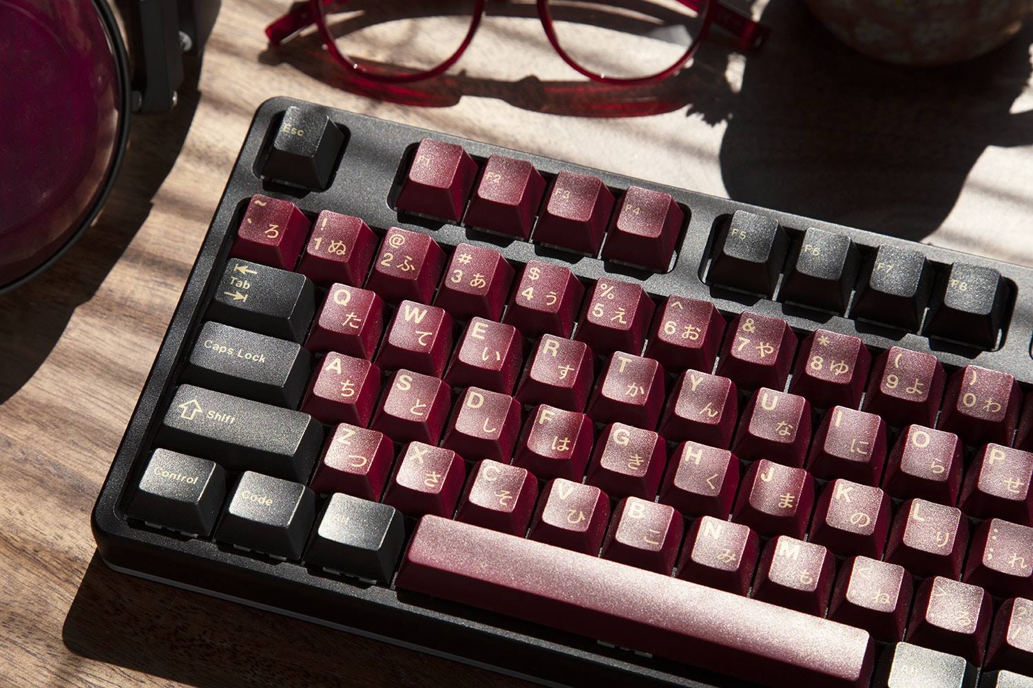 Drop + RedSuns GMK Red Samurai Keycap Set for 65% Keyboards Compatible with Cherry MX Switches and Clones 65% 75key Kit