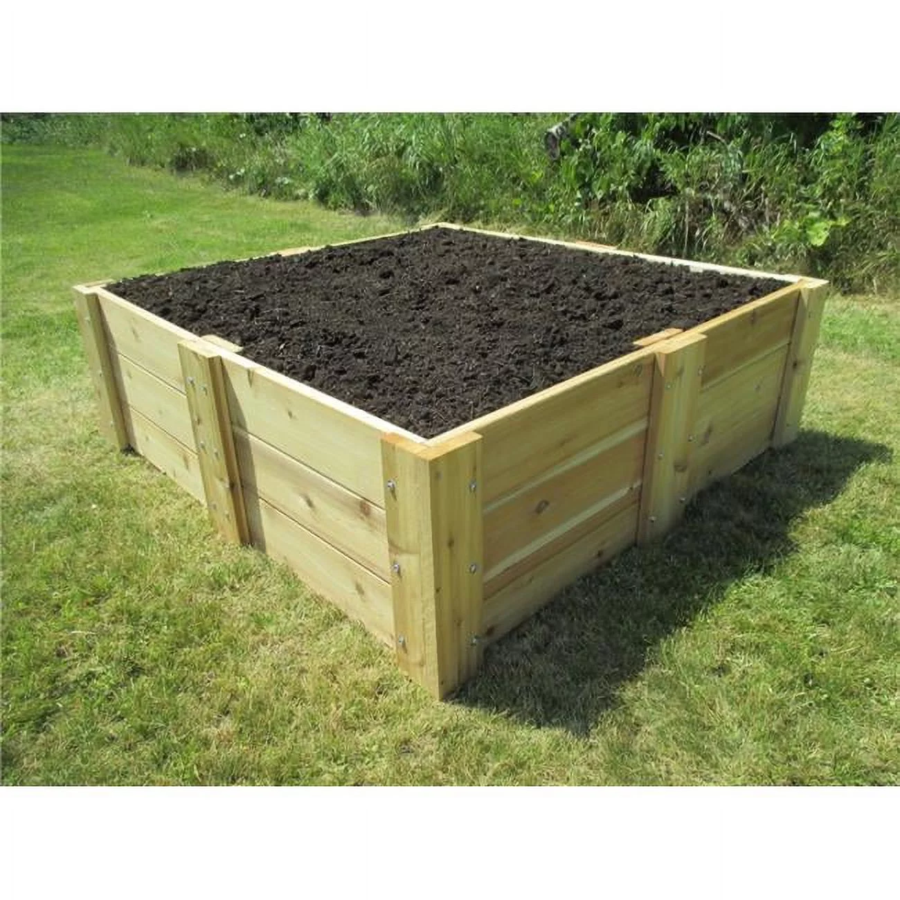 Infinite Cedar RB4x4x16.5 Deep Root Cedar Raised Garden Bed, 4 ft. x 4 ft. x 16.5 in. - Curated Treasures Market