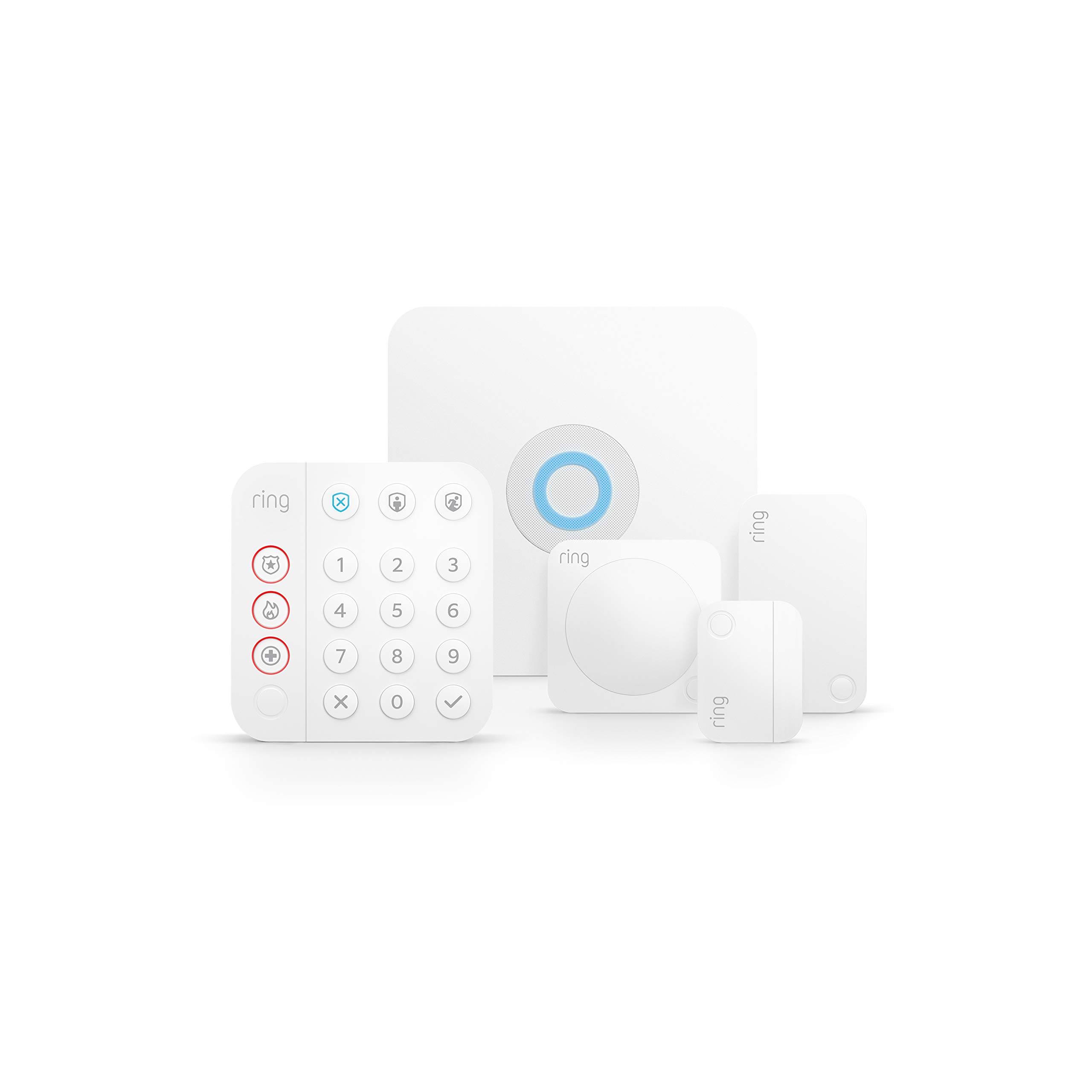 Ring Alarm Home Security System - 120/230V - Bluetooth/ZigBee/Wi-Fi/Z-Wave/Ethernet - White