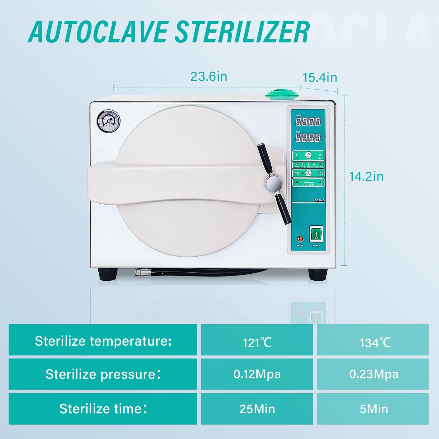 18L TR250C Lab Autoclave with Drying Function Water Storage Tank