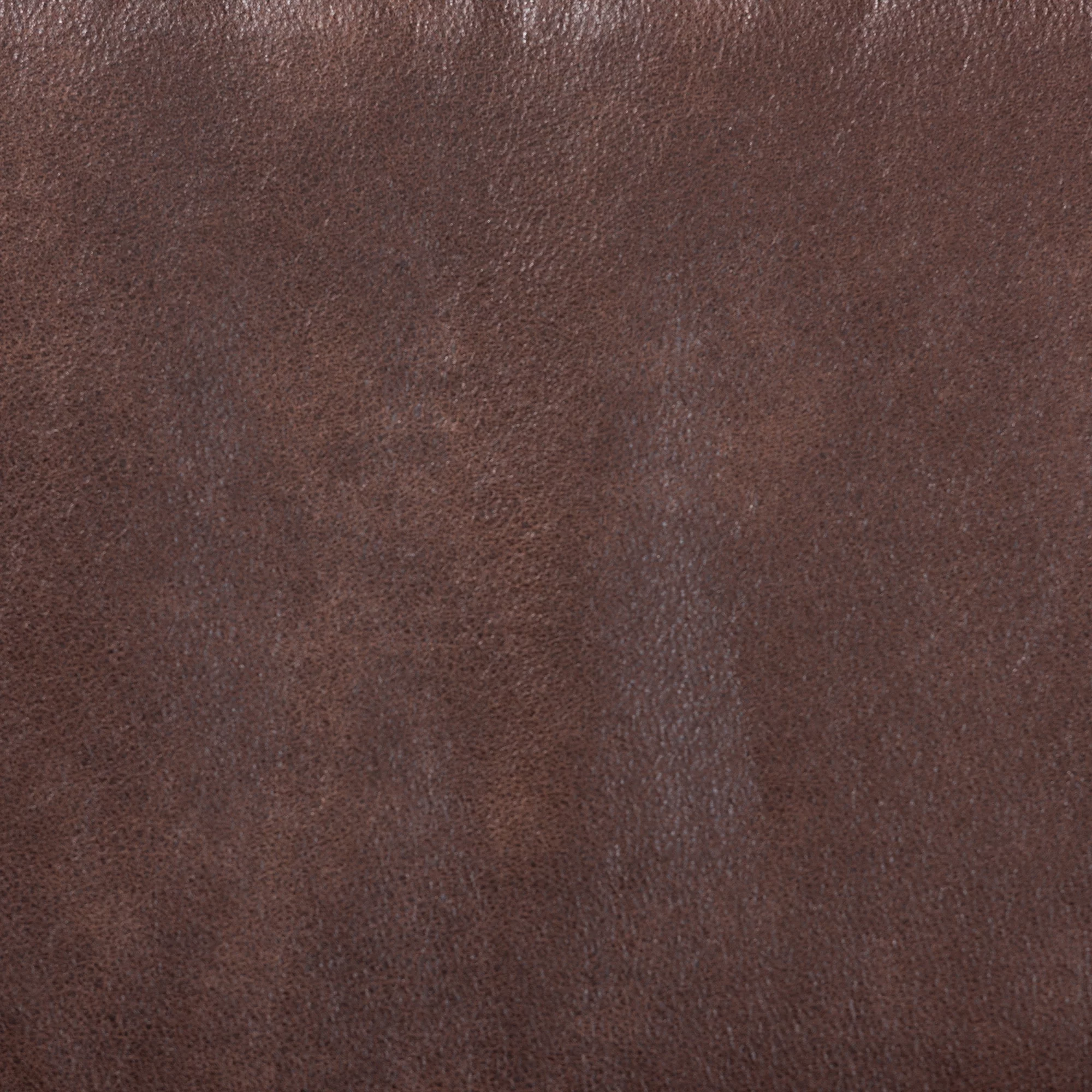 Baxton Studio Sigrid Mid-Century Modern Dark Brown Faux Leather Effect Fabric Upholstered Antique Oak Finished Wood Armchair
