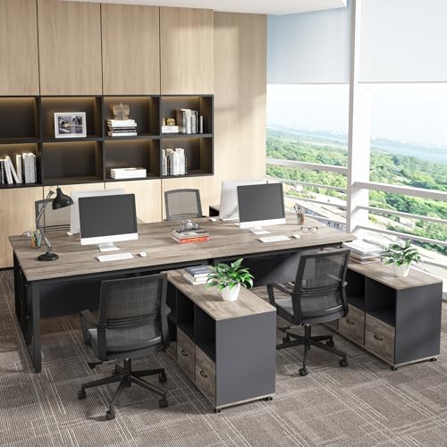 Tribesigns 63 inches Executive Desk and 47" lateral File Cabinet