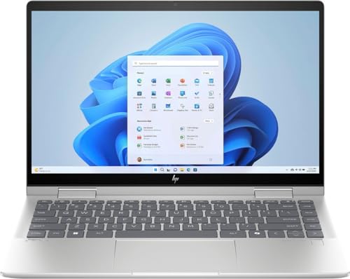 HP Envy x360 2-in-1 2023 Business Laptop 14" FHD IPS Touchscreen 10-Core Intel 7 150U 16GB DDR4 512GB SSD Intel Graphics Wi-Fi 6E Backlit Keyboard