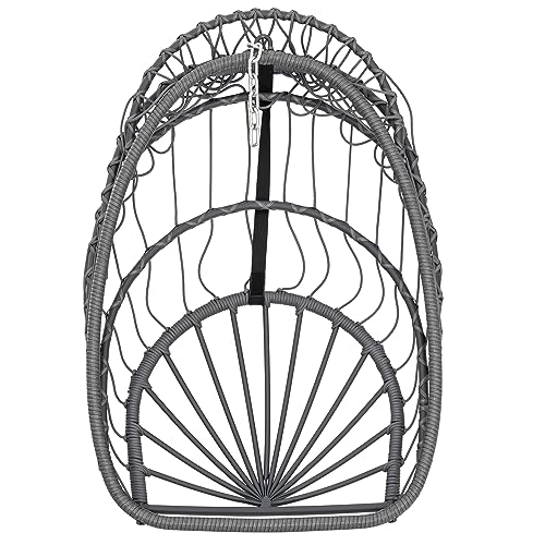 Yechen Hanging Egg Chair with Stand and Footrest for Indoor Outdoor