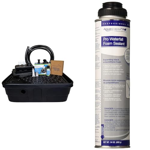 Aquascape Backyard Waterfall Fountain Kit for Landscape and Garden | 83013 Black
