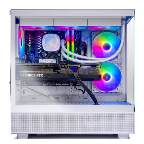 Skytech Azure Gaming PC Desktop, Ryzen 7 9700X 3.8 GHz (5.5GHz Turbo Boost), NVIDIA RTX 4060 8GB GDDR6, 2TB SSD, 32GB DDR5 RAM 6000 RGB