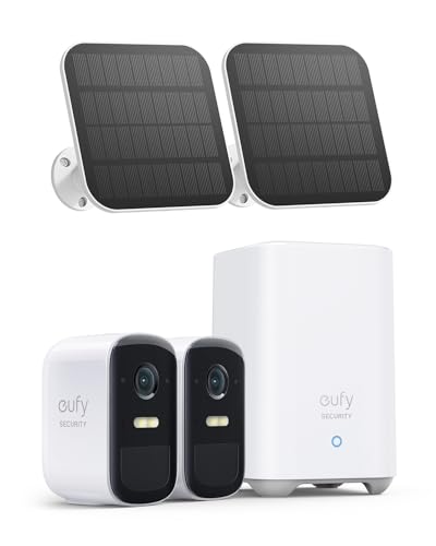 eufy Security, eufyCam 2C 3-Cam Kit, Security Camera Wireless Outdoor, Home Security System, HomeKit Compatibility, 1080p HD, IP67, Night Vision