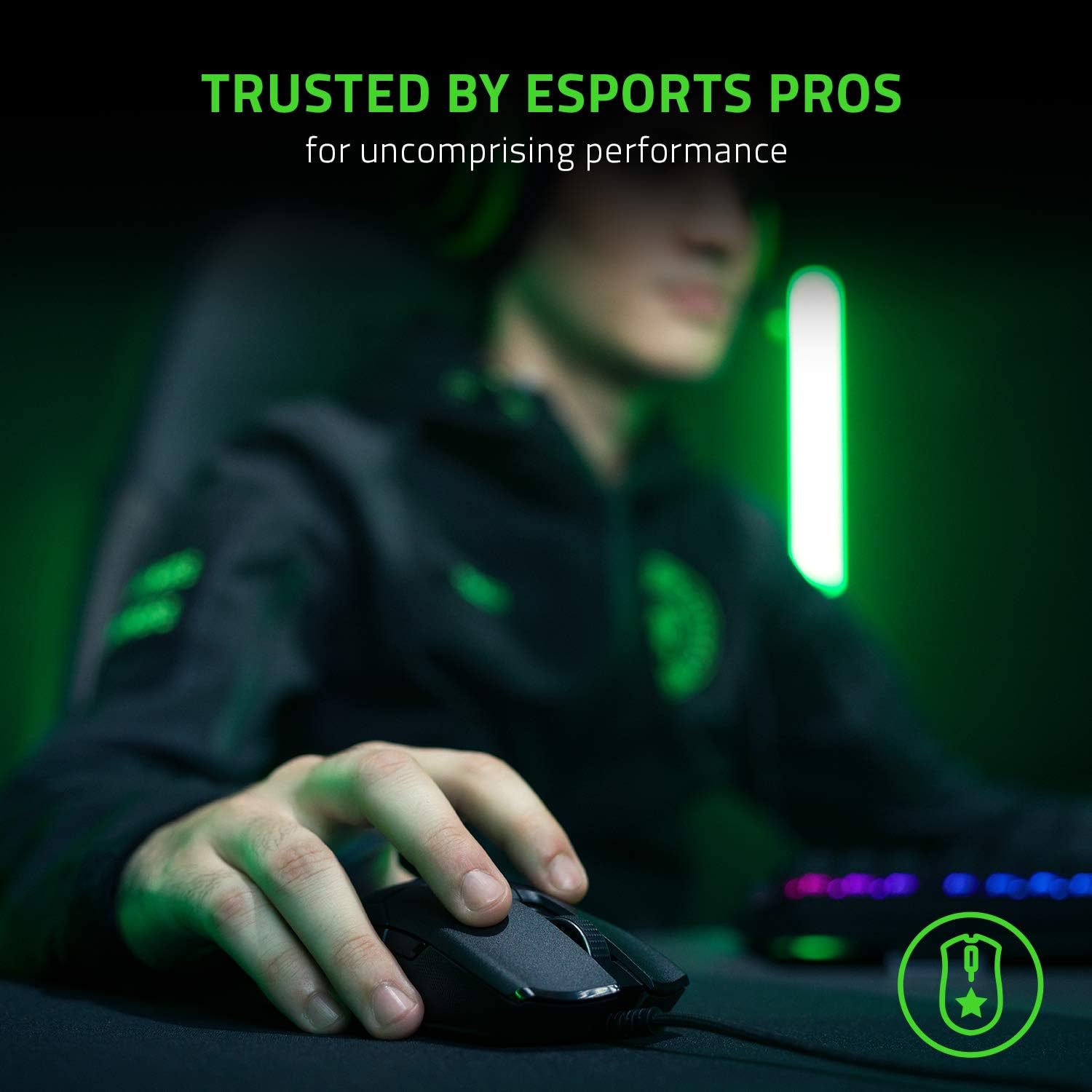 Razer Viper 8KHz Ultralight Ambidextrous Wired Gaming Mouse: Fastest Gaming Switches - 20K DPI Optical Sensor - Chroma RGB Lighting
