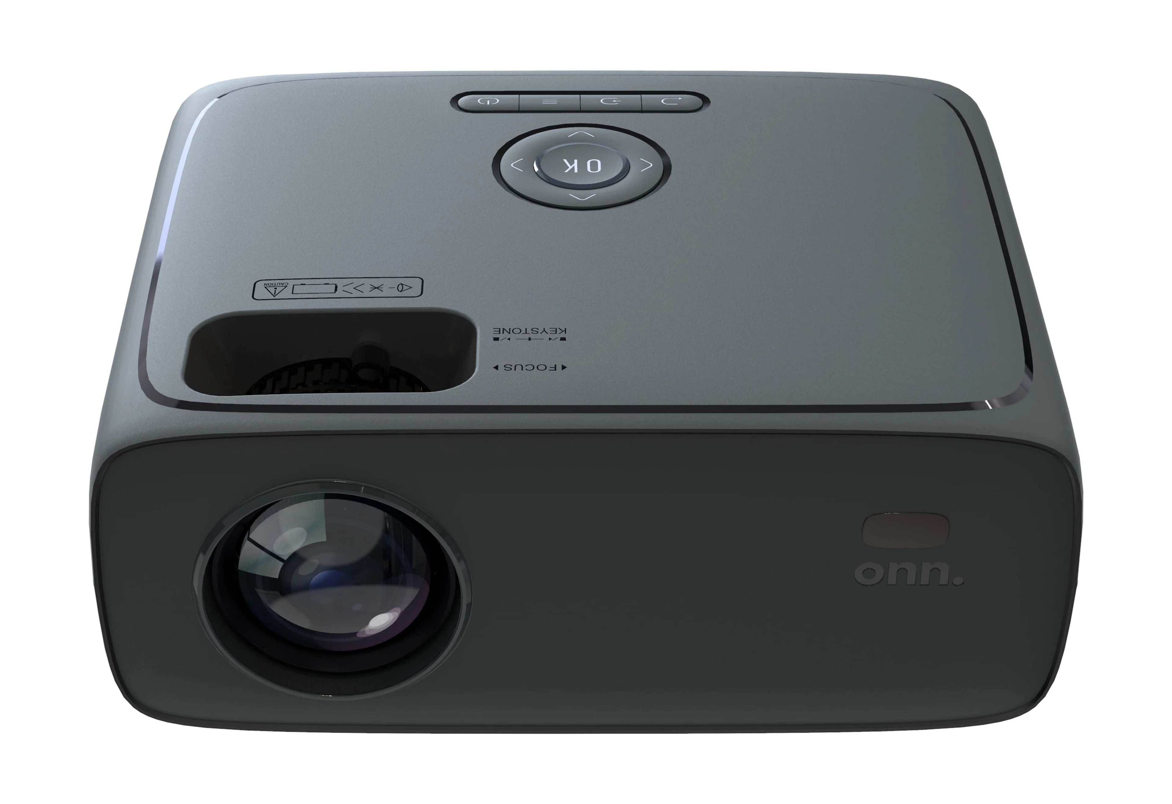 onn. 720P HD LCD Home Theater Projector with 6' HDMI Cable, Black, 100096801
