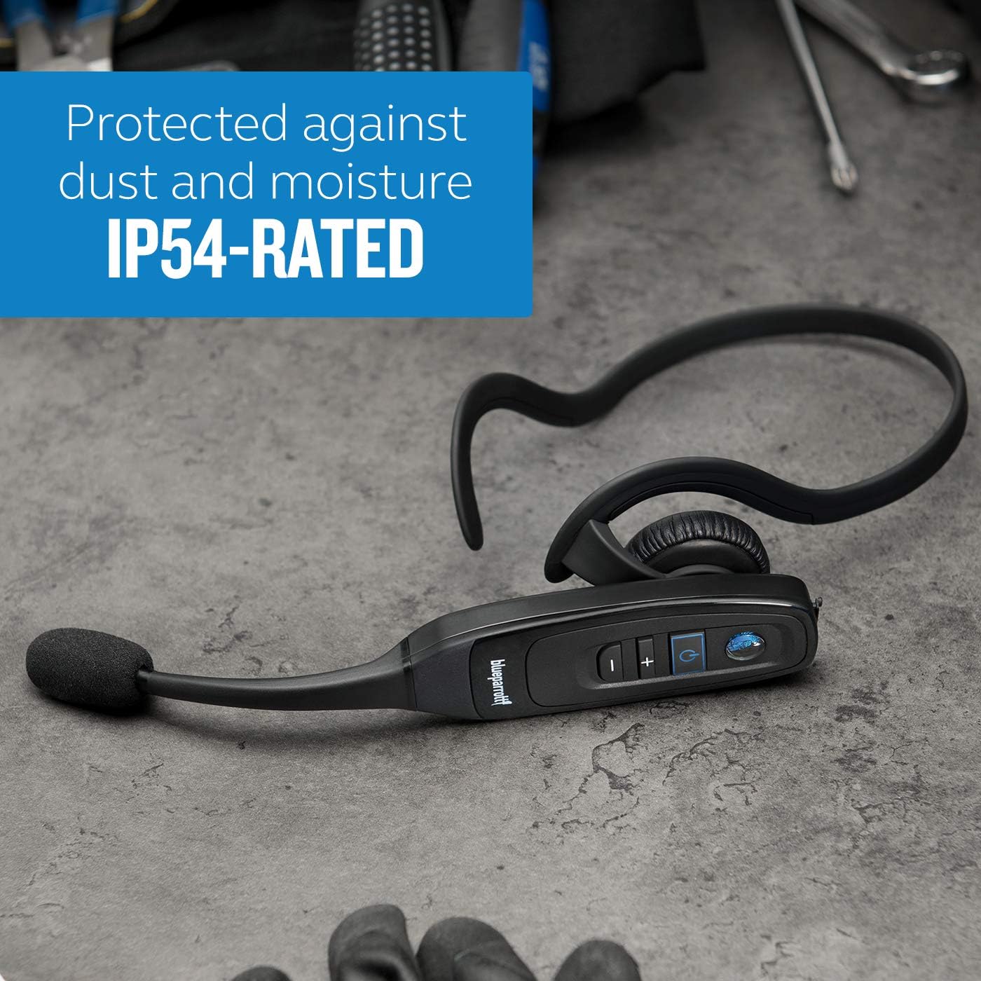 BlueParrott C400-XT Voice-Controlled Bluetooth Headset &ndash; Industry Leading Sound with Long Wireless Range, Noise-Cancelling