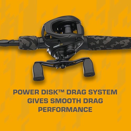 Abu Garcia Jordan Lee Low Profile Baitcast Reel and Fishing Rod Combo