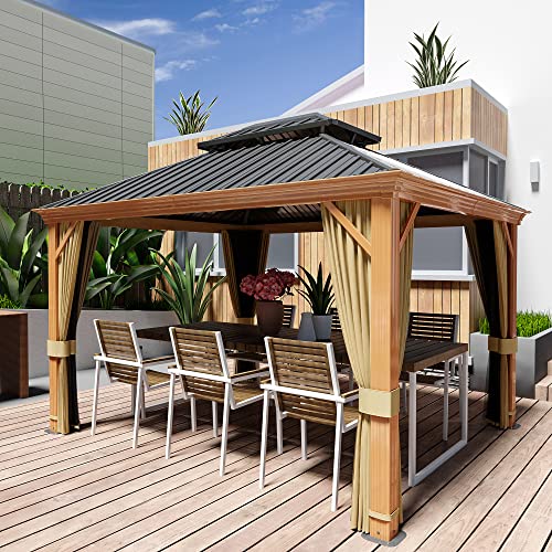 HAPPATIO 10' x 12' Hardtop Gazebo