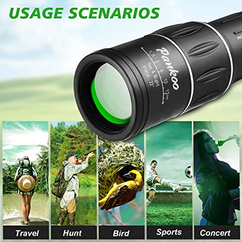 16X52 Monocular Telescope High Powered for Adults, 2023 Power Prism Compact Monoculars for Adults,HD Monocular Scope for Gifts, Outdoor Activity