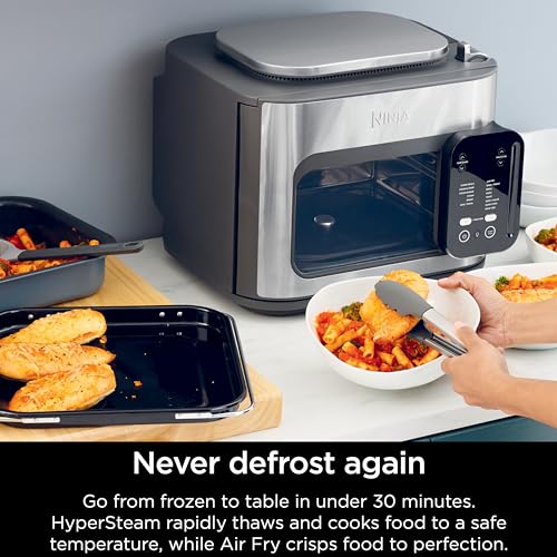 Ninja SFP701 Combi All-in-One Multicooker, Oven, and Air Fryer, 14-in-1 Functions,15-Minute Complete Meals, Includes 3 Accessories, Auto Cook Menu