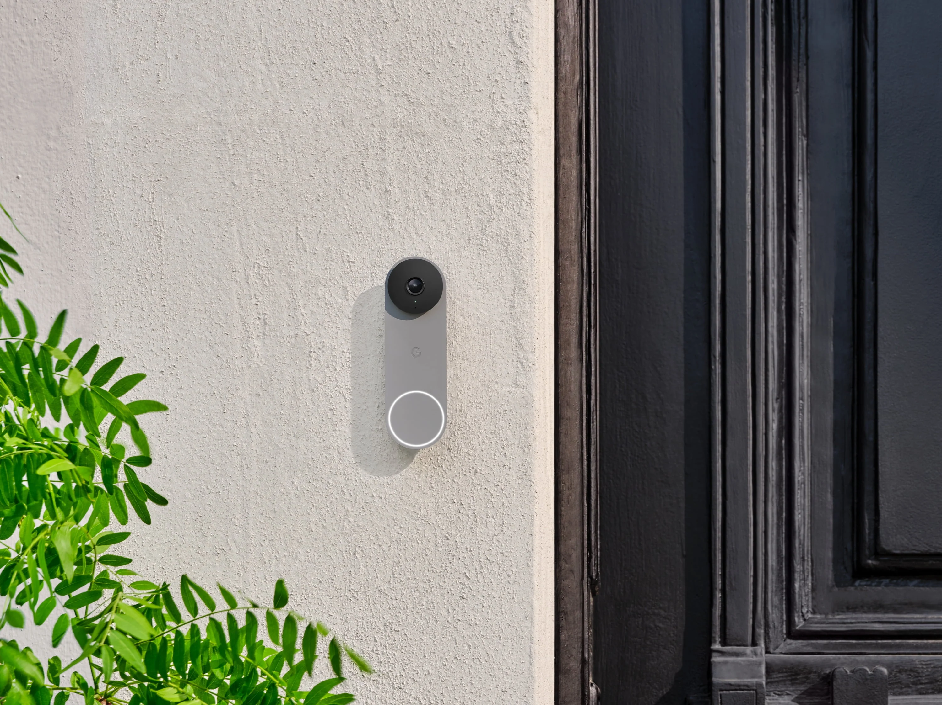 Google Nest Doorbell (Wired, 2nd gen) - Video Doorbell Camera - Doorbell Security Camera - Snow