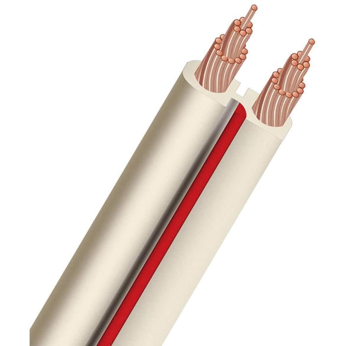 AudioQuest X2 Speaker Cable 14 AWG Spool - White / 100 ft