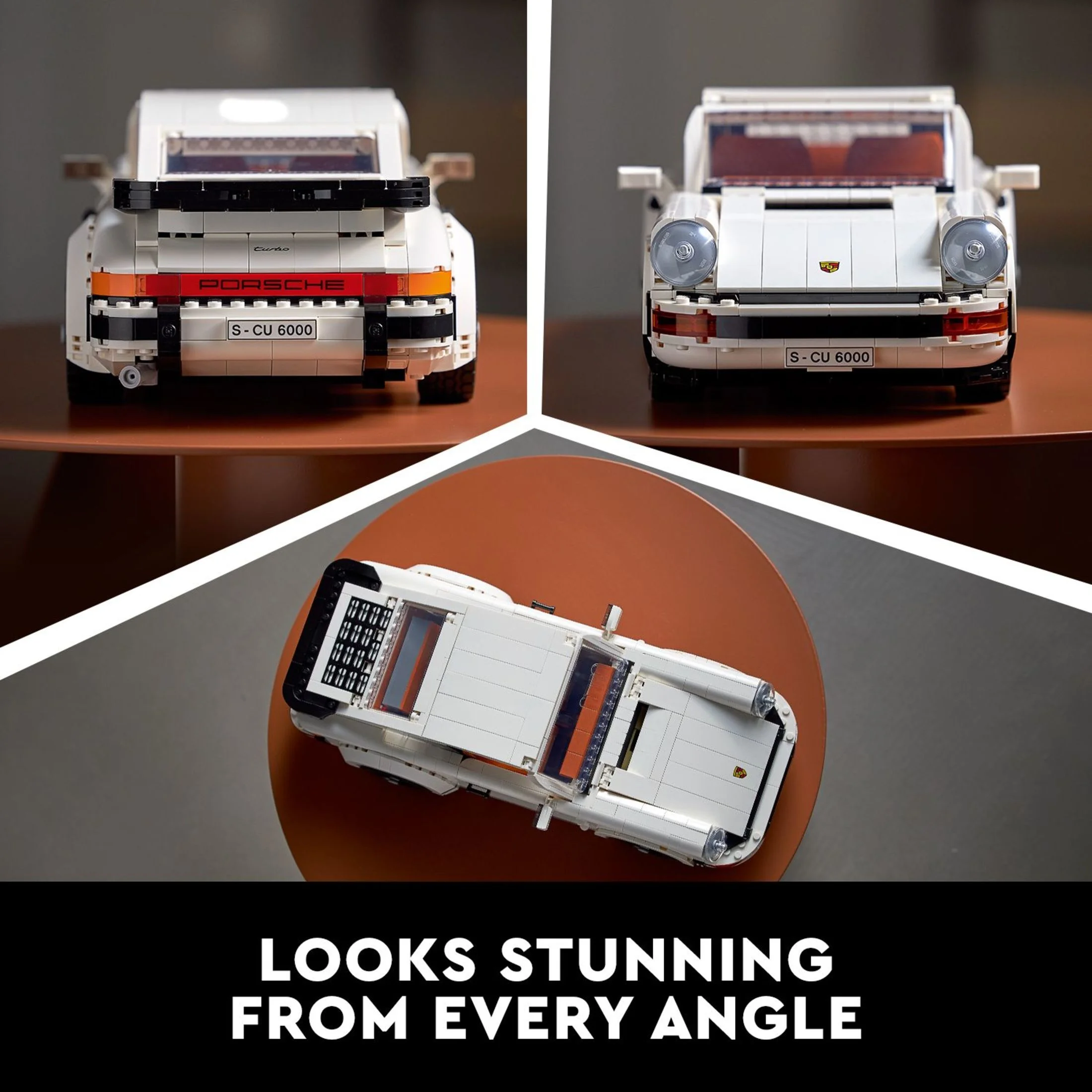 LEGO Icons Porsche 911 10295, Collectible Turbo Targa Model Car Building Kit, 2in1 Porsche Race Car Set for Adults and Teens to Build, Gift Idea