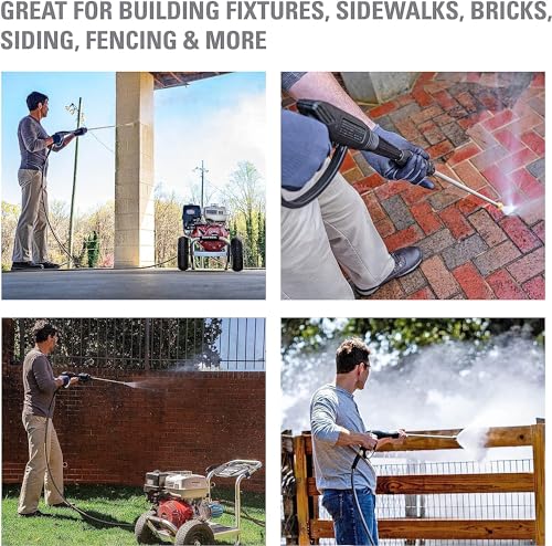 Simpson Cleaning 4200 PSI Gas Pressure Washer, 4.0 GPM Power Washer for Commercial Use, Honda GX390 Engine, 50-Foot Steel-Braided Hose
