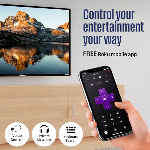 Westinghouse Roku TV - 43 Inch Smart TV, 4K UHD QLED Television w/HDR 10+, Dolby Vision, Wi-Fi & Mobile App Connectivity