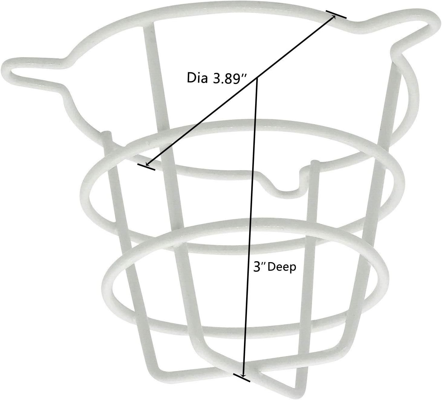 (10 Pack) TunaMax White Fire Sprinkler Head Cage Guard for Both 1/2" & 3/4" Sprinkler Head for Protecting Flush Mount & Side Wall & Semi