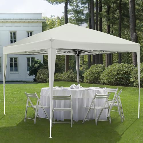 COBIZI 10x10 Pop up Canopy Tent Protable Canopy Tent with 4 Sidewalls Waterproof Commercial Instant Shelter for Parties, Wedding