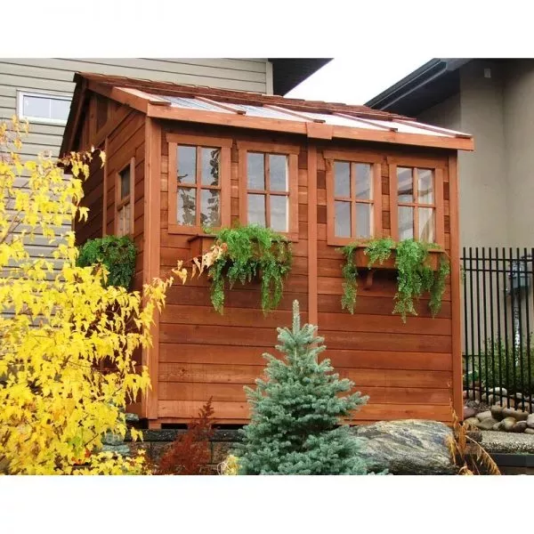OUTDOOR STORAGE SHED, 7X7 FEET, RESIN WEATHER RESISTANT OUTDOOR GARDEN STORAGE SHED FOR BACKYARD, GARDEN, TOOL STORAGE, LAWN, GARAGE ORGANIZER