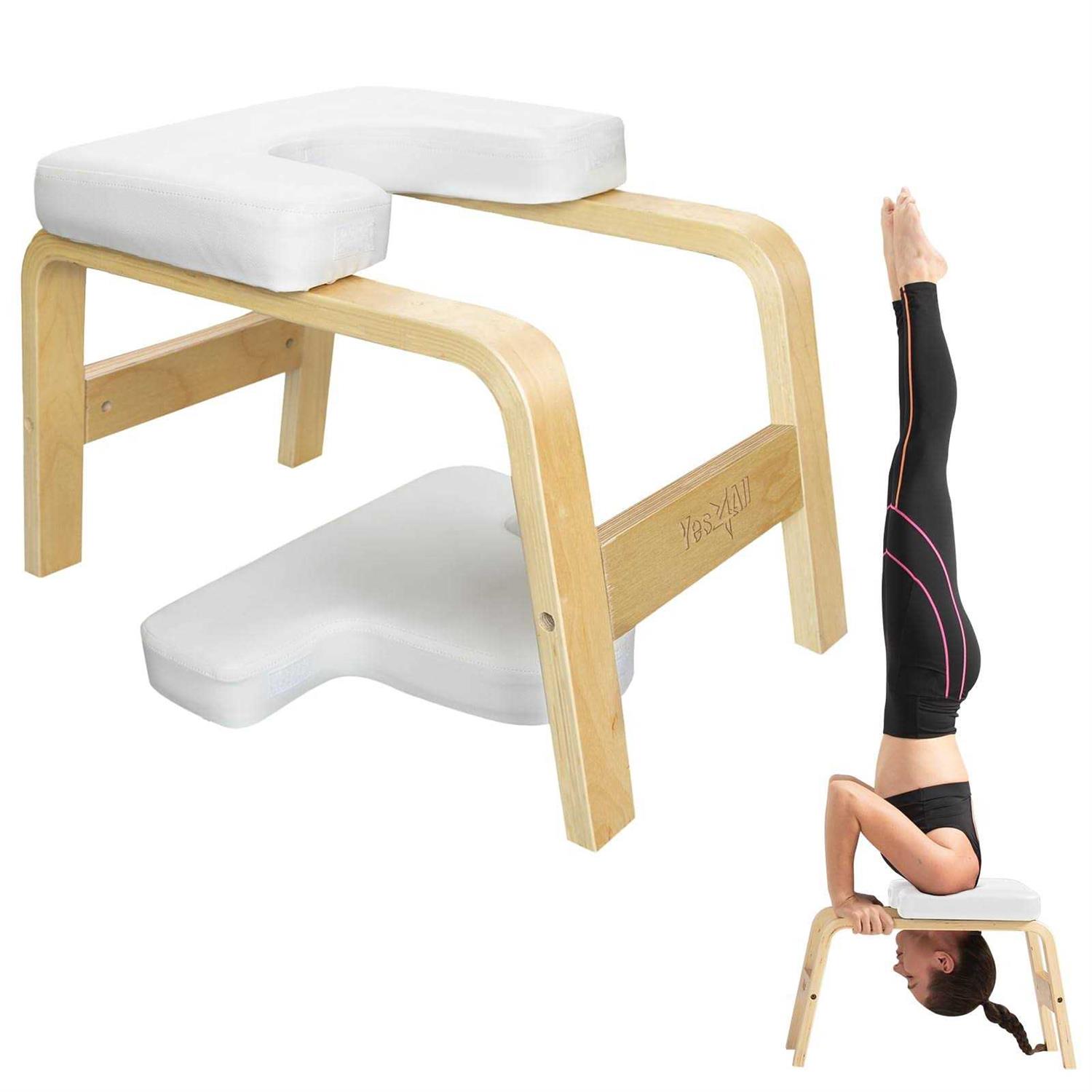 Yes4all Yoga Headstand Bench with PU Pads and Thickness Foam - Sports Supplies Online Store
