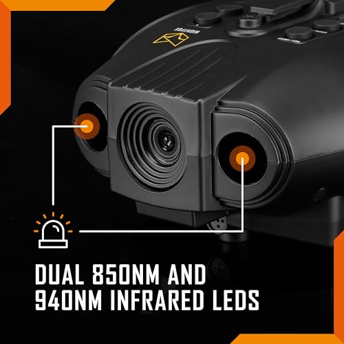 Nightfox Swift 2 and Swift 2 Pro Night Vision Goggles | Head Mounted | 1x Magnification | 1080P HD | USB Rechargeable | Digital Infrared Night Vision