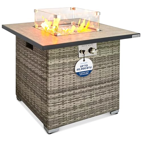 Outdoor Propane Fire Pit Table - CSA/ETL Certified Safe 50