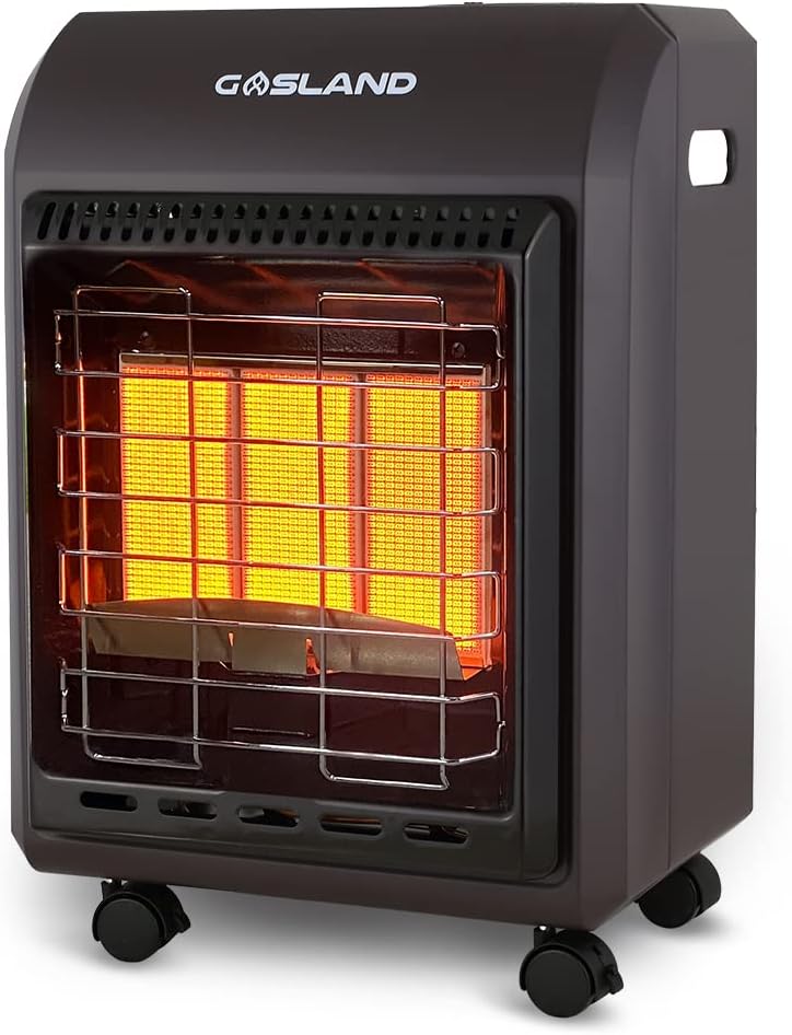 Gasland MHA18R Propane Radiant heater, 18,000 BTU Warm Area up to 450 sq. ft, Portable LP Gas Heater for Garages, Workshops and Construction Sites