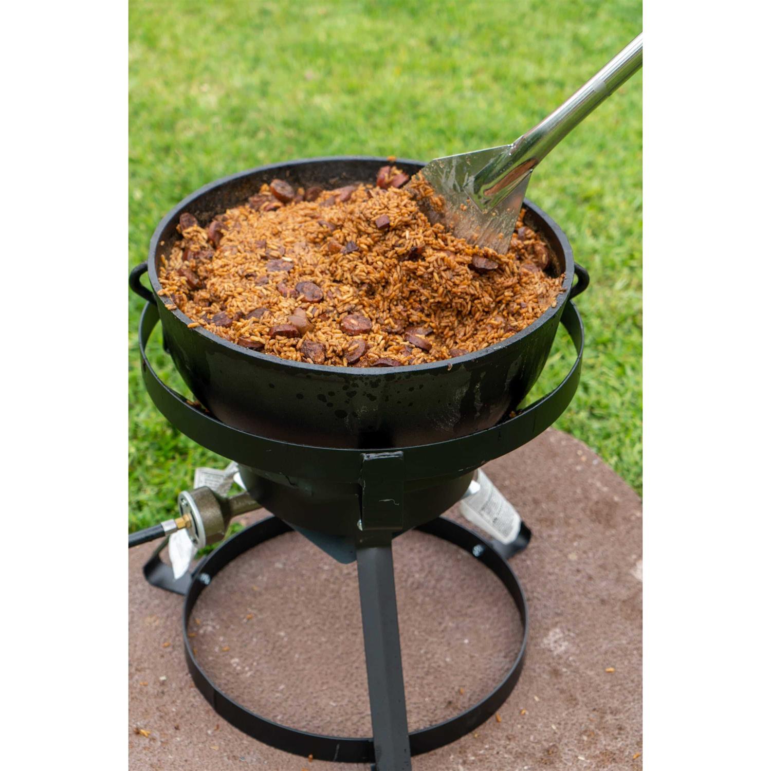 King Kooker 1740 17.5-Inch Outdoor Cooker with 10-Gallon Cast Iron Jambalaya Pot - Sports Supplies Online Store