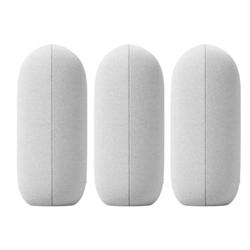 Google Nest Audio (3-Pack) Smart Speakers – Multi-Room Wireless Home Speaker Bundle with Bluetooth, Wi-Fi, Assistant, Stereo Sound