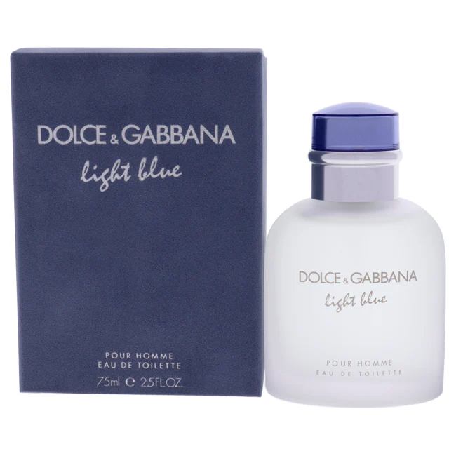Dolce and Gabbana Light Blue by Dolce and Gabbana for Men - 2.5 oz EDT Spray