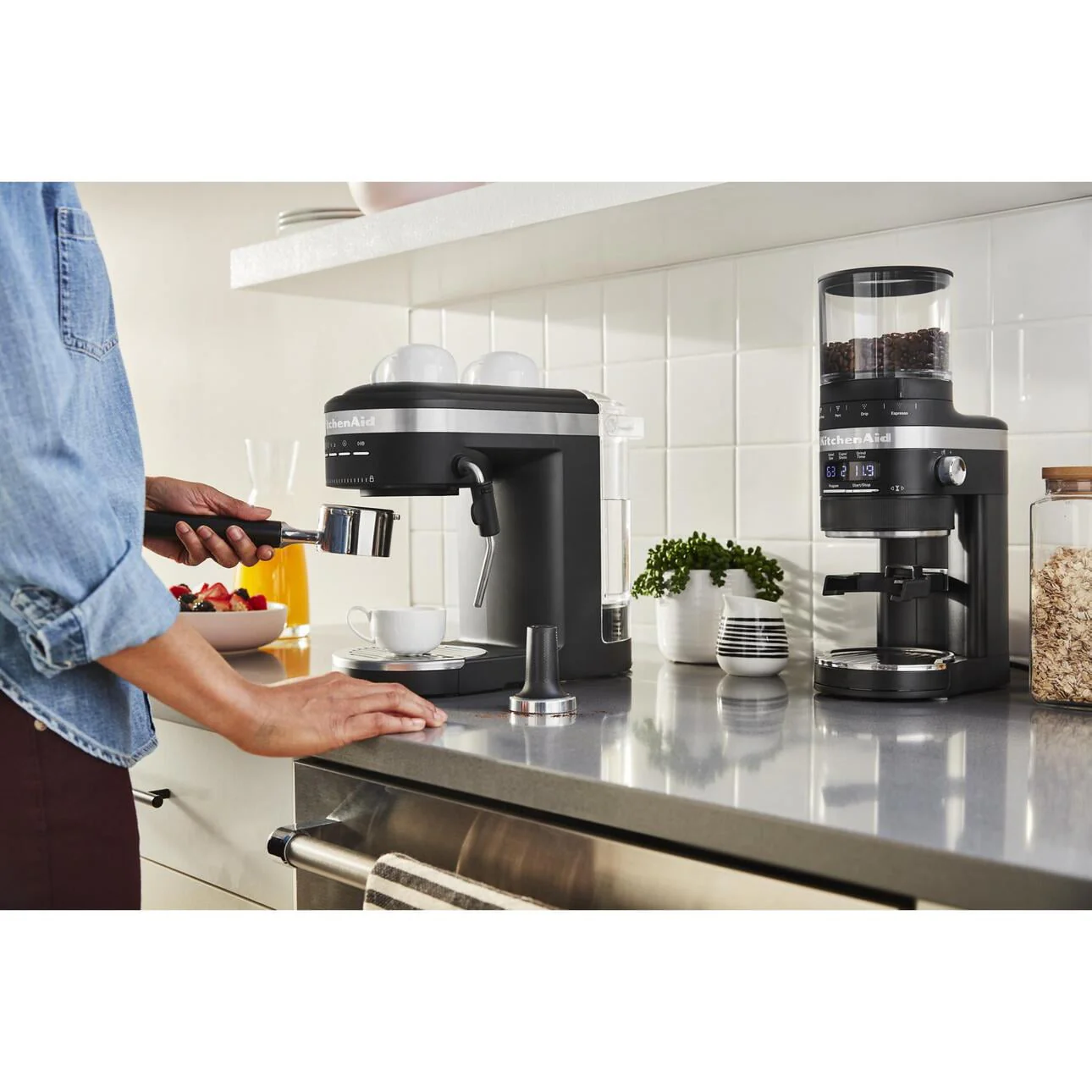 KitchenAid Semi-Automatic Espresso Machine, Black Matte KES6403