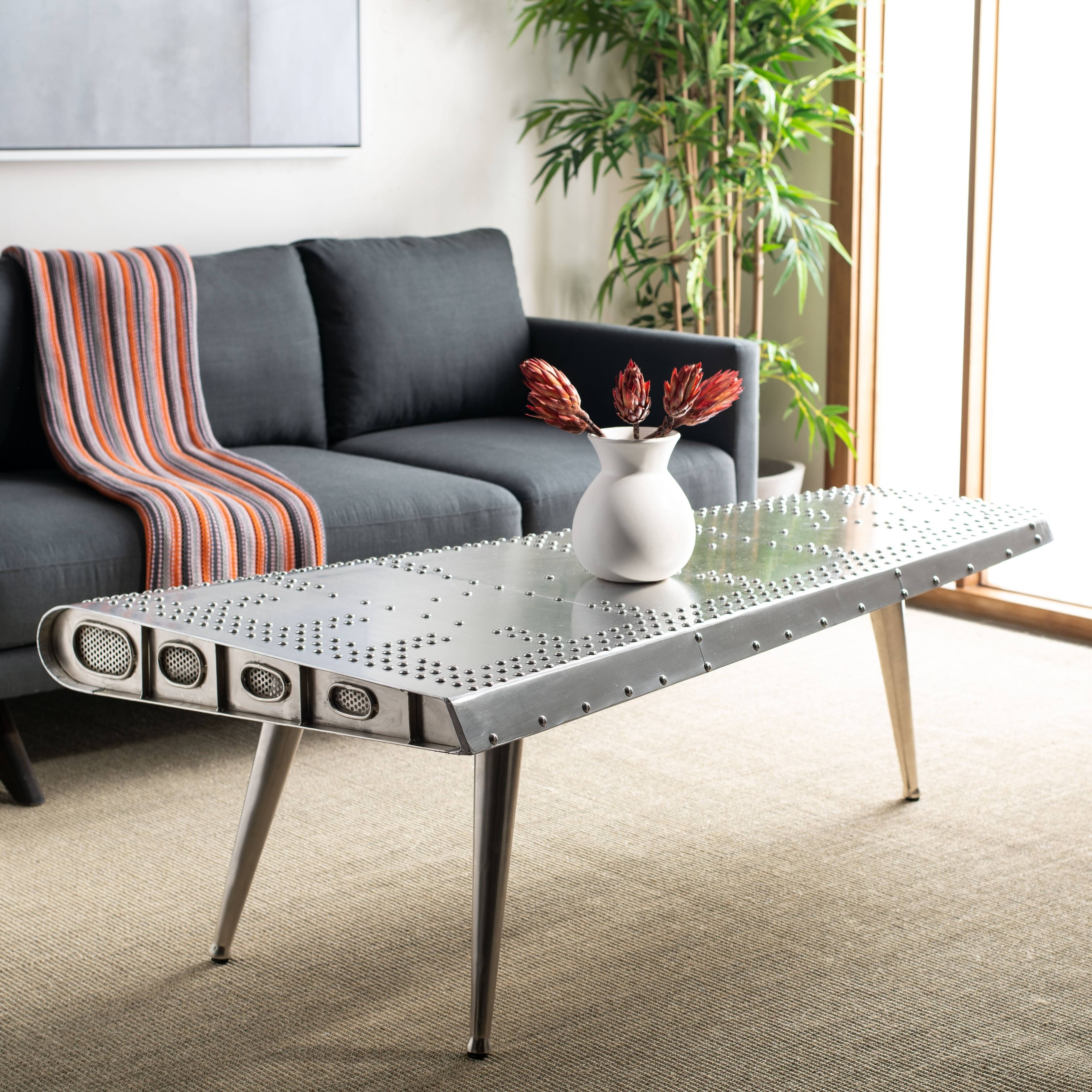 Safavieh Aviator Coffee Table - Silver